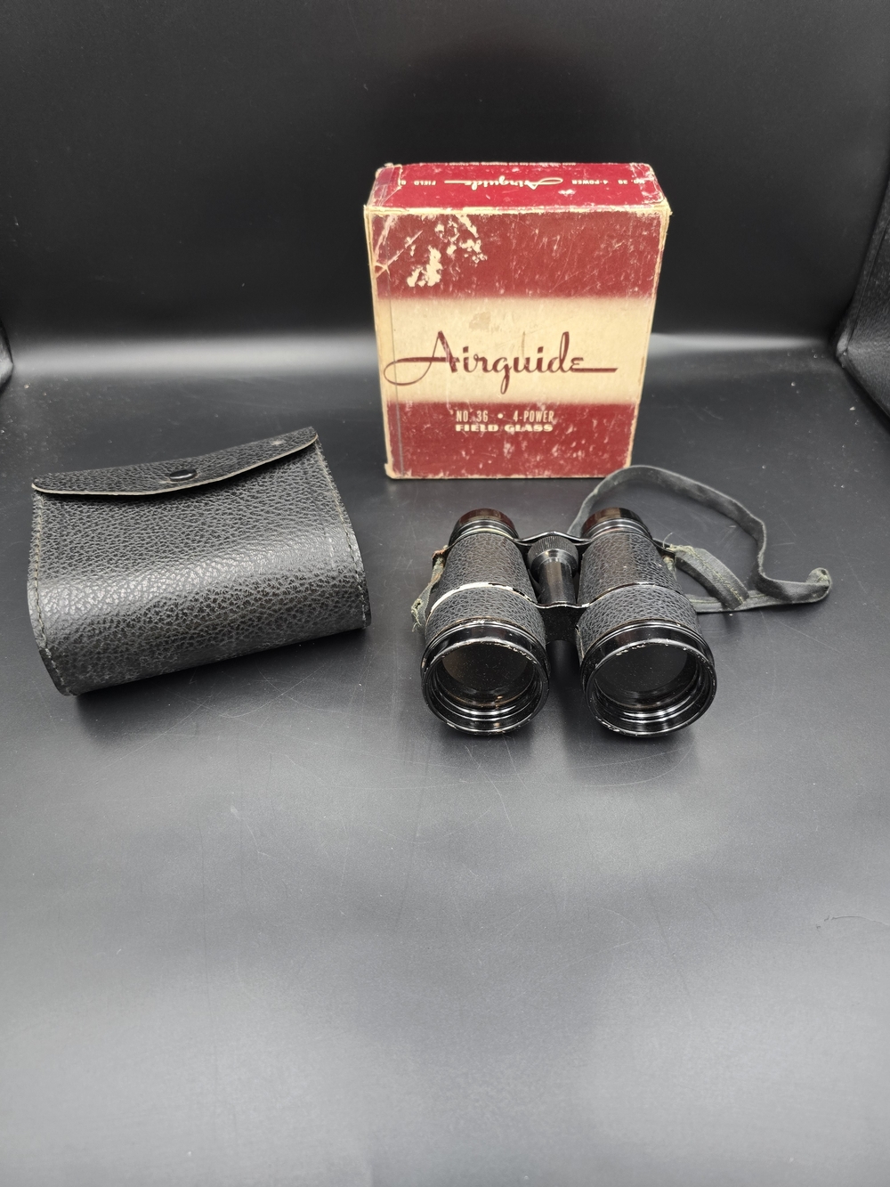 Black Binoculars with Carry Case